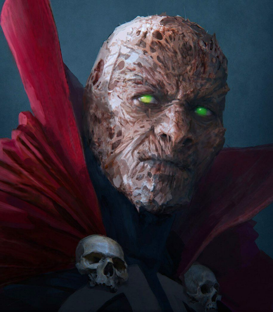 Spawn Green Eyes Skulls 8736 Print Poster