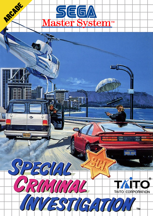 Special Criminal Investigation Sega Master System Print Poster