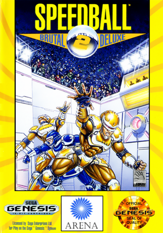 Speedball 2 Brutal Deluxe (Usa) Genesis Print Poster