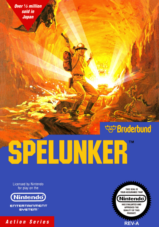 Spelunker (Usa) Nes Print Poster
