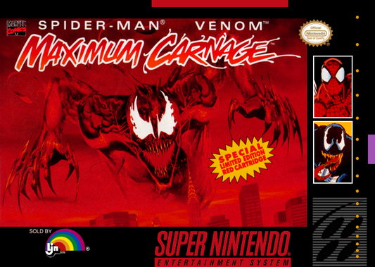 Spider Man Venom Maximum Carnage (Usa) Snes Print Poster