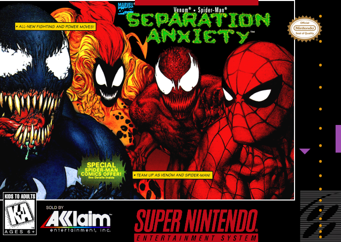 Spider Man Venom Separation Anxiety (Usa) Snes Keychain