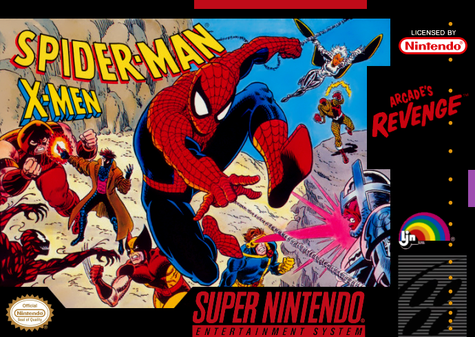 Spider Man X Men Arcade S Revenge (Usa) Snes Print Poster