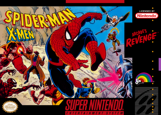 Spider Man X Men Arcade S Revenge (Usa) Snes Print Poster