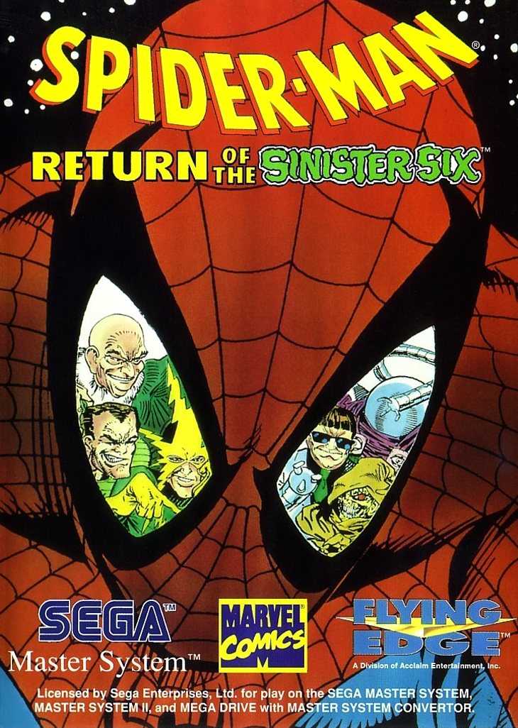 Spider Man Return Of The Sinister Six Sega Master System Print Poster