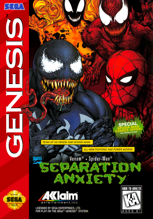 Spider Man Venom Separation Anxiety (Usa) Genesis Print Poster