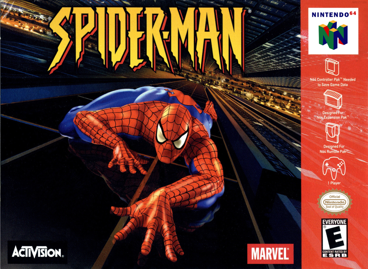 Spider Man N64 Print Poster