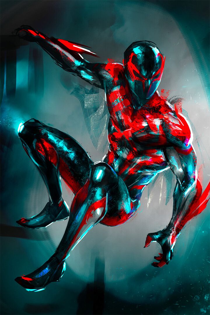 Spiderman 2099 Jumping Art Print Decor Jigsaw Puzzle