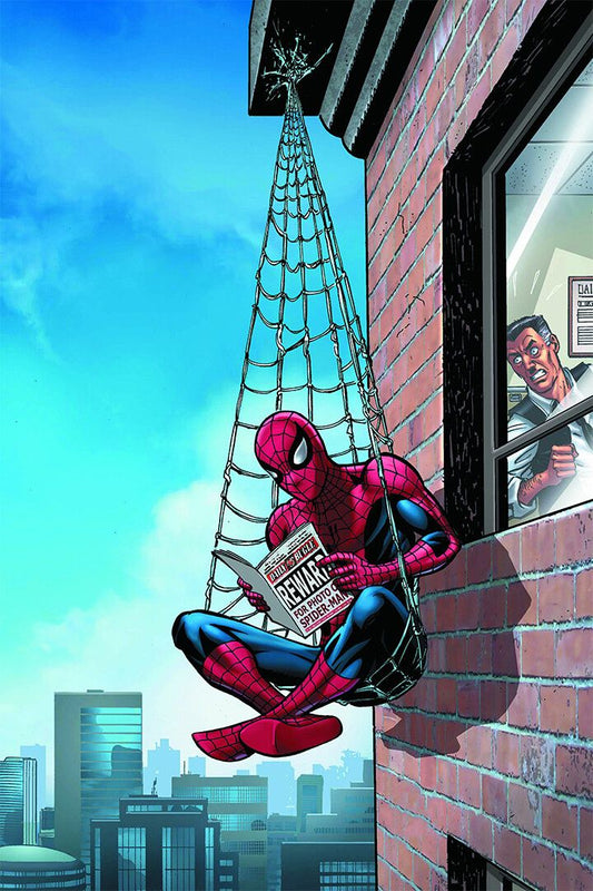 Spiderman Climbing The Side Of A Building Art Print Decor Jigsaw Puzzle