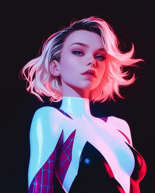 Spider Gwen Portrait Print Poster