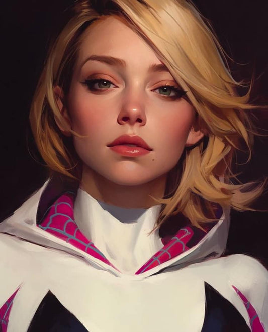 Spider Gwen Portrait (3) Print Poster