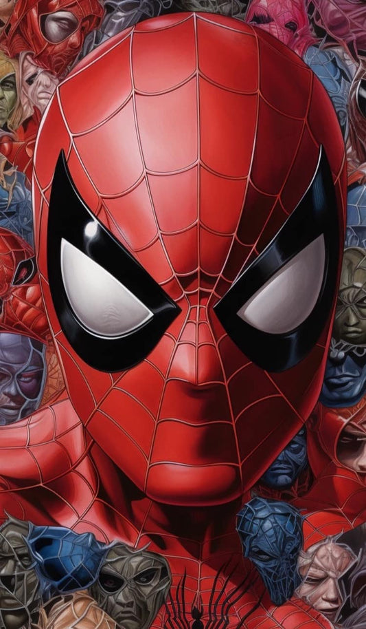 Spider Hero Collage Print Poster