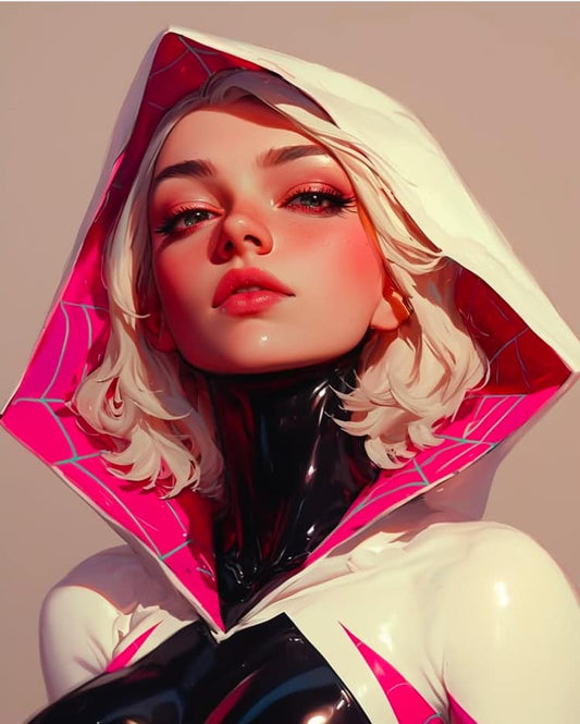 Spider Hero Portrait (2) Print Poster