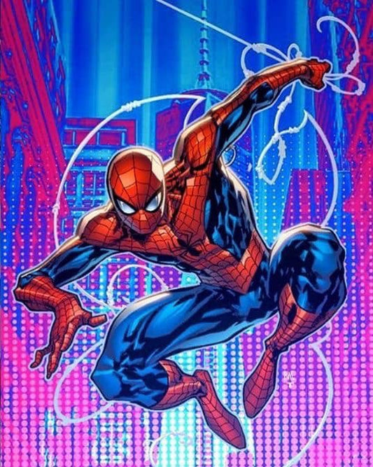 Spider Man Action Art Print Poster