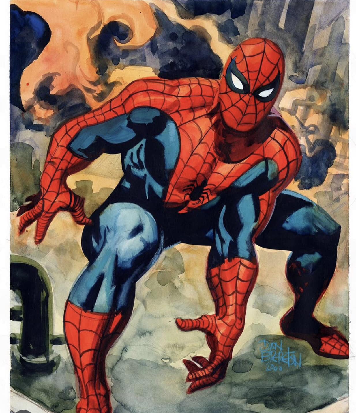 Spider Man Action Art 2000 Print Poster