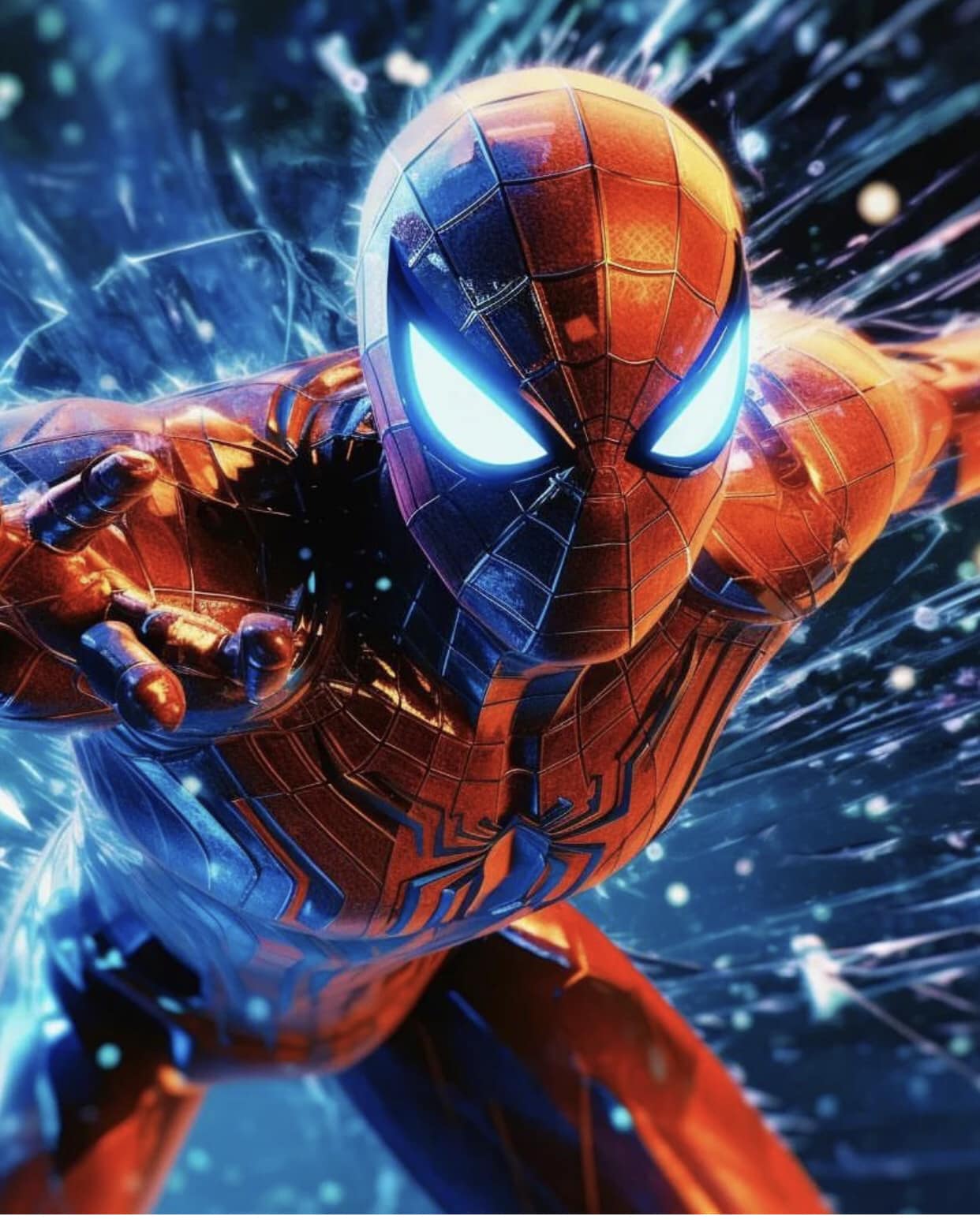Spider Man Action Illustration (2) Print Poster