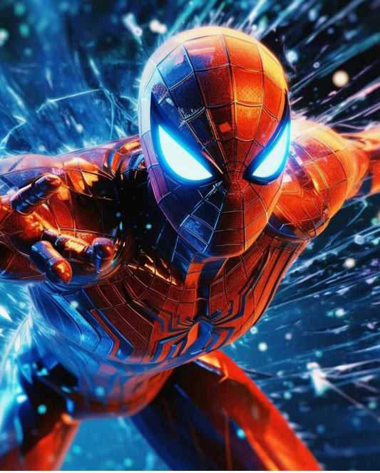 Spider Man Action Illustration (2) Print Poster