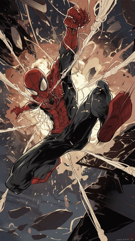 Spider Man Action Pose Print Poster