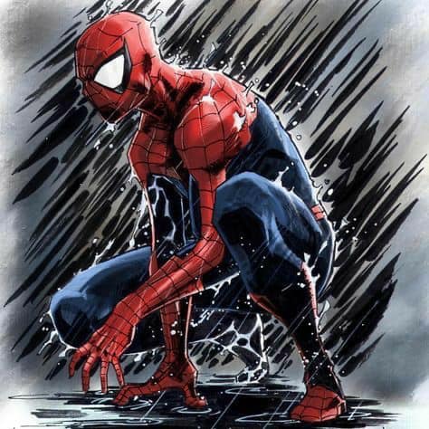 Spider Man Action Pose (1) Print Poster