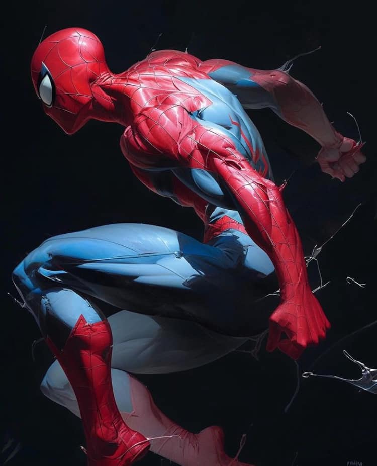 Spider Man Action Pose (9) Print Poster