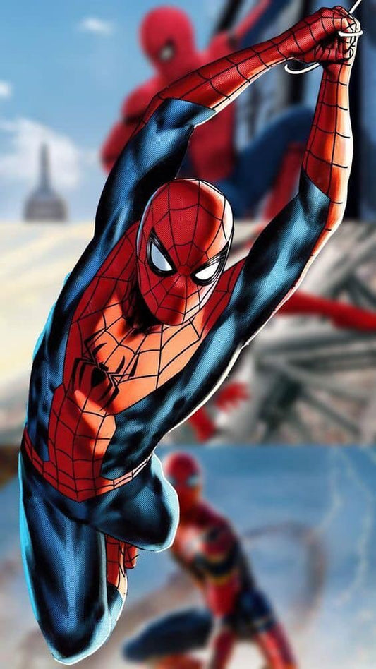 Spider Man Action Scene (1) Print Poster