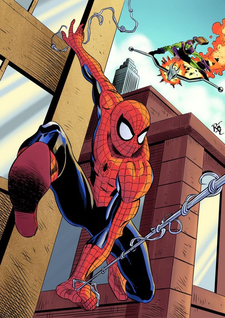 Spider Man Action Scene (2) Jigsaw Puzzle