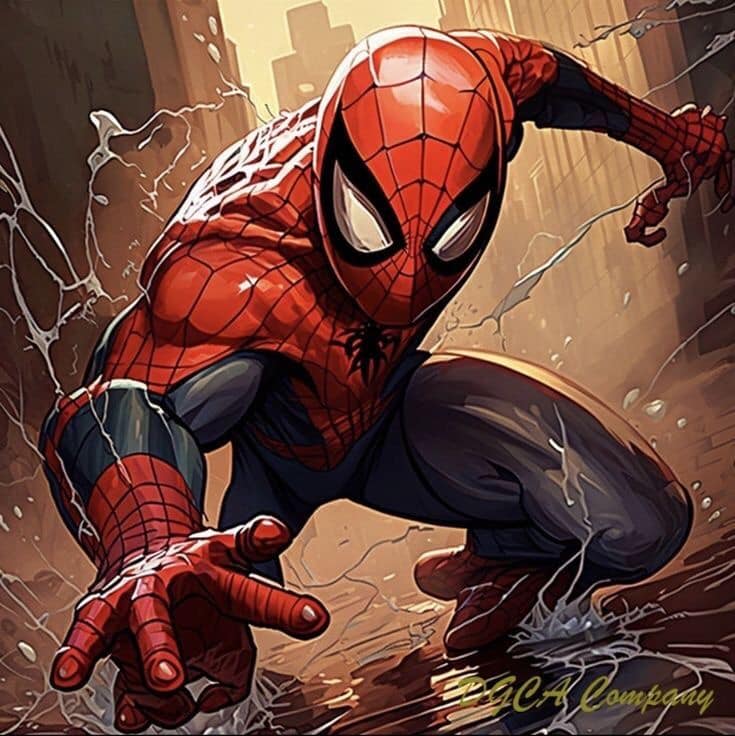 Spider Man Action Scene Jigsaw Puzzle