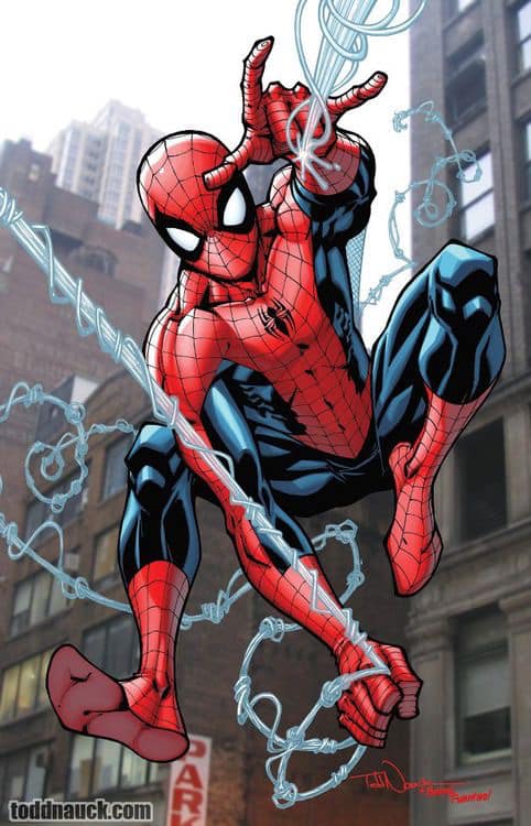 Spider Man Action Urban Print Poster