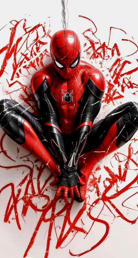 Spider Man Artwork Portrait Print Poster