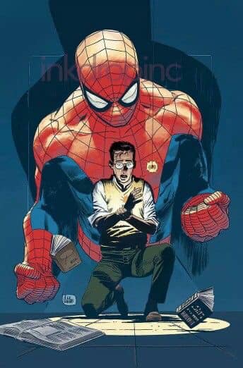 Spider Man Comic Scene Print Poster