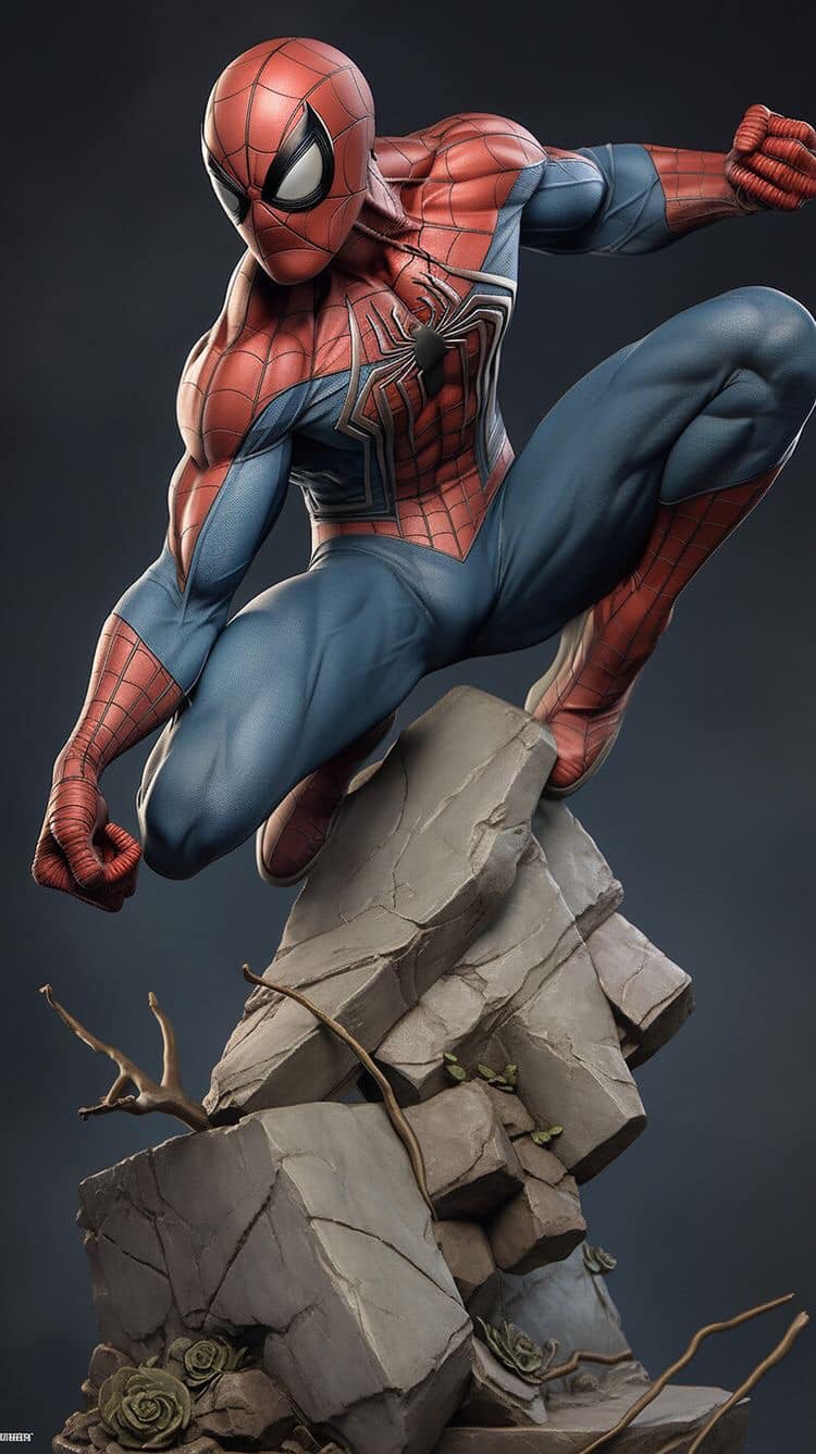 Spider Man Figure Sculpture Jigsaw Puzzle