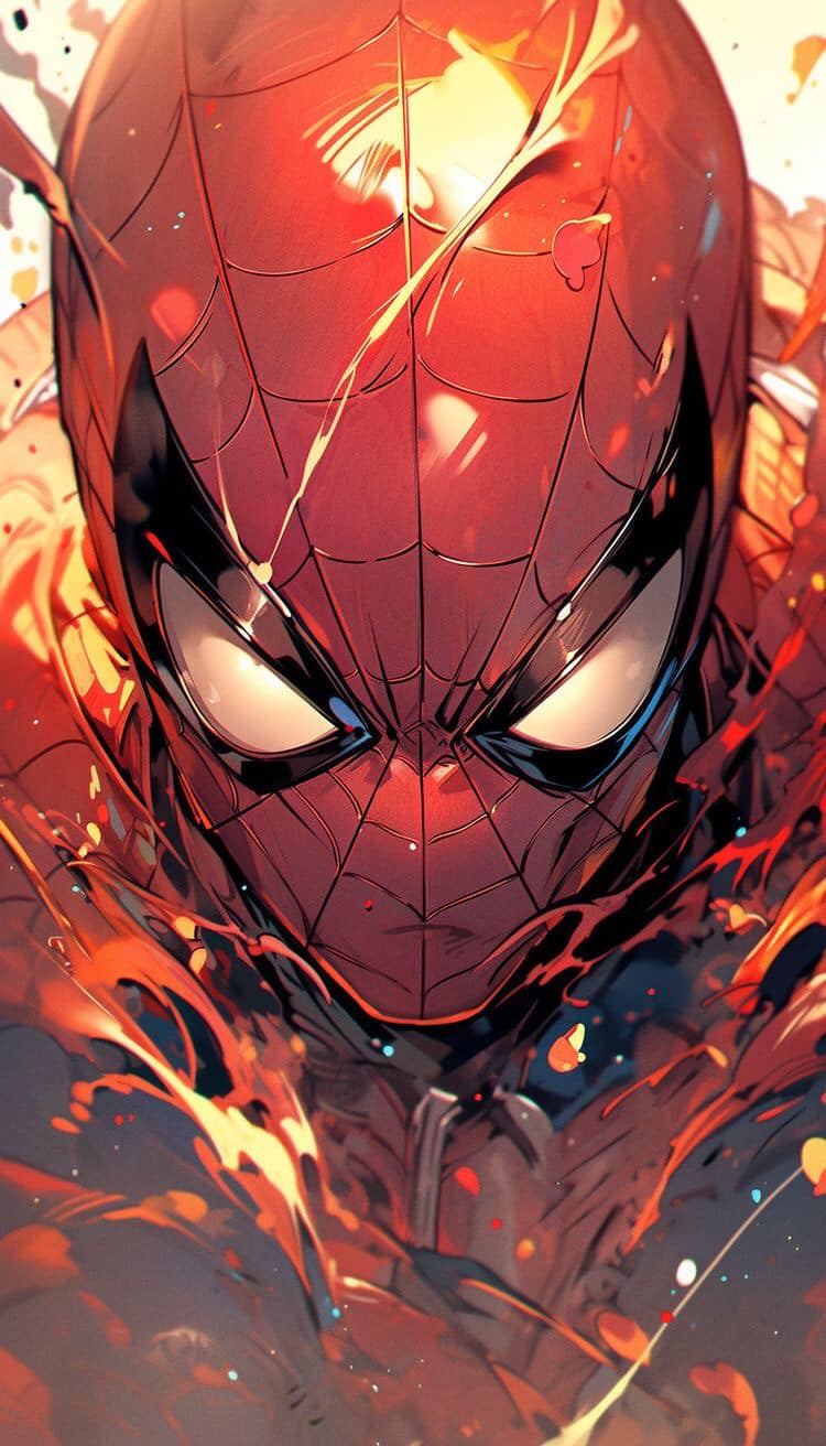 Spider Man Heroic Pose Print Poster