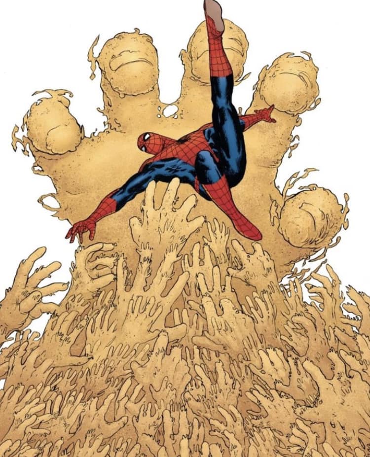 Spider Man Sand Hands Action Jigsaw Puzzle