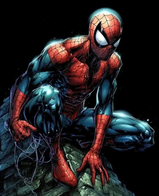Spider Man Solo Portrait Print Poster