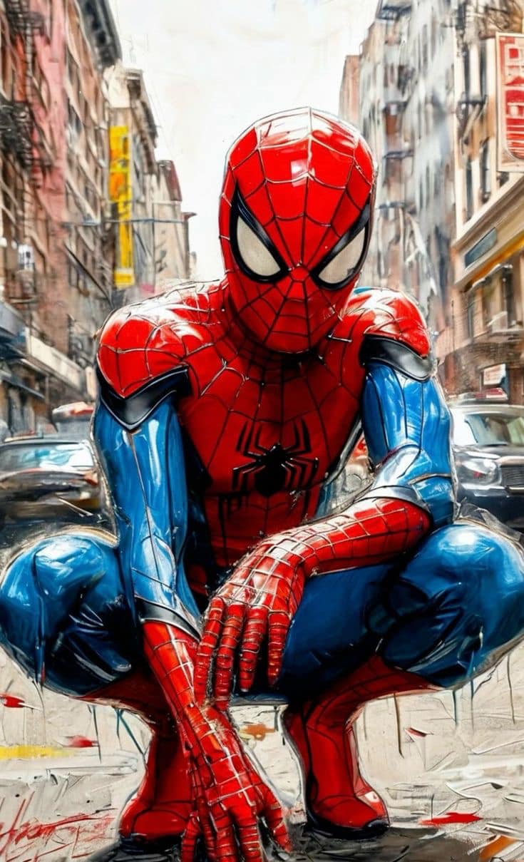 Spider Man Street Scene Jigsaw Puzzle