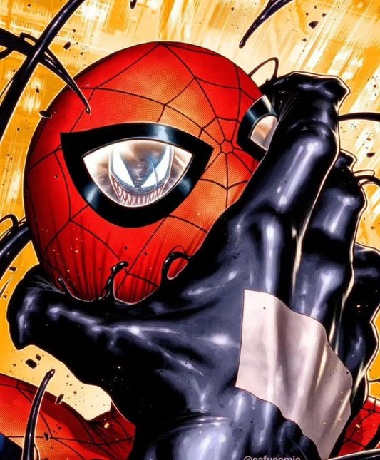 Spider Man Vs Venom Comic Art Print Poster