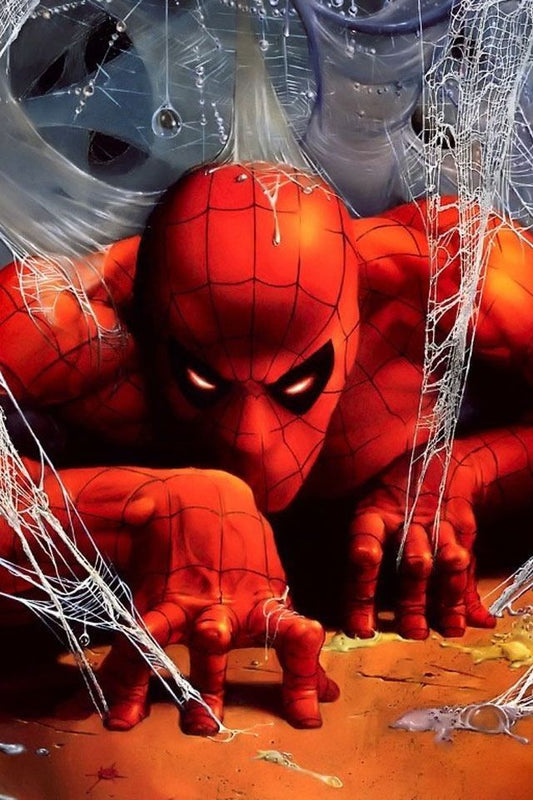 Spider Man Web Crawl Print Poster