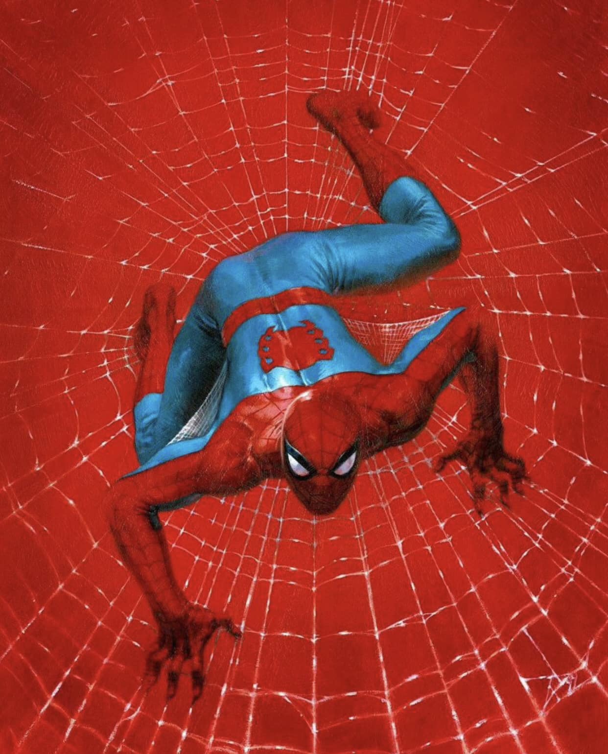 Spider Man Web Swinging Print Poster