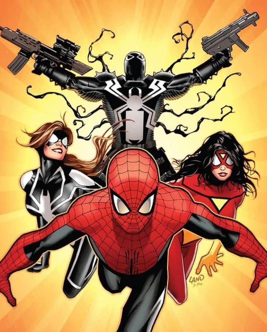 Spider Verse Heroes Action Print Poster
