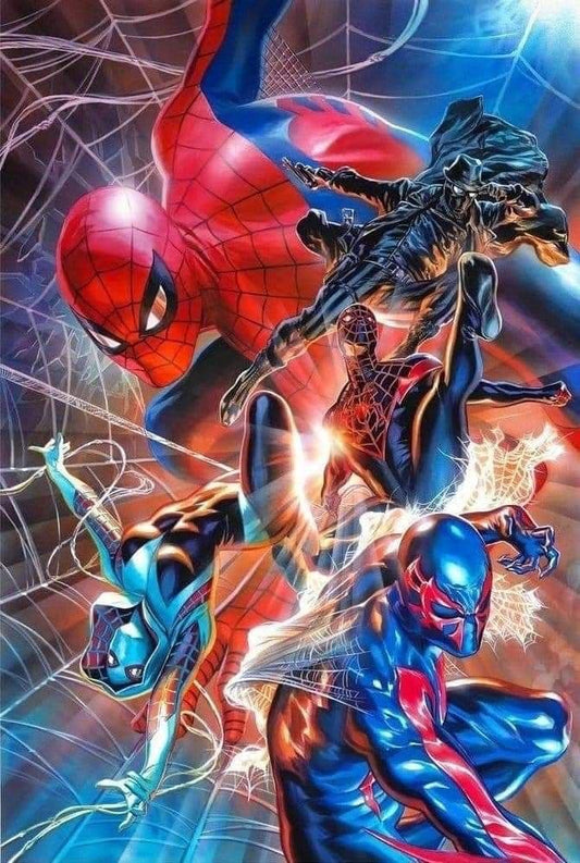 Spider Verse Heroes Action (2) Print Poster