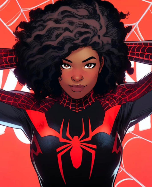 Spider Woman Portrait Print Poster
