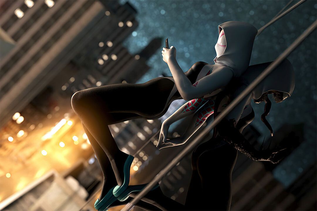 Spider Gwen Movie Action Fantastic Adventure Wall Home Decor Jigsaw Puzzle