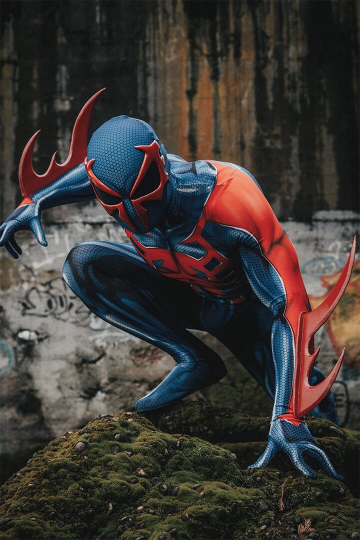 Spider Man 2099 Jumping Miguel Ohara Jigsaw Puzzle Decor Wall Art Jigsaw Puzzle