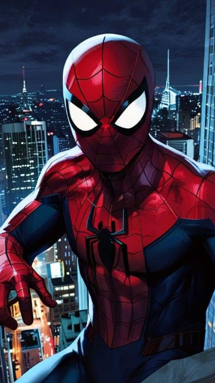 Spider Man Cityscape 101 Print Poster