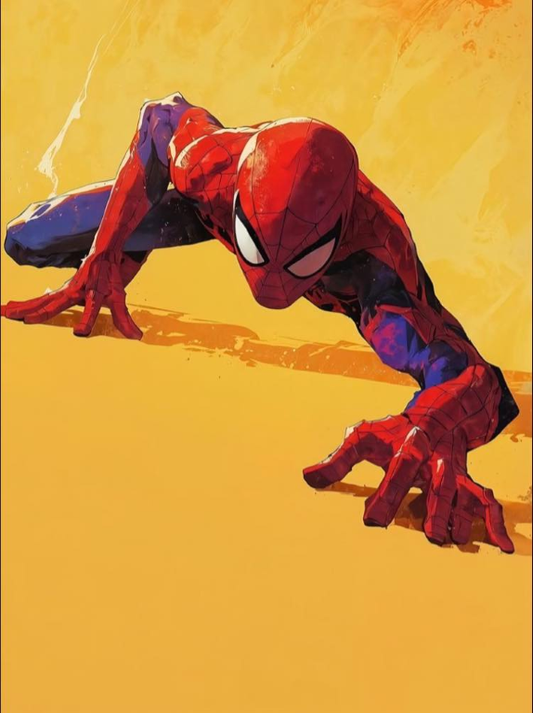 Spider Man Crawling 4567 Print Poster