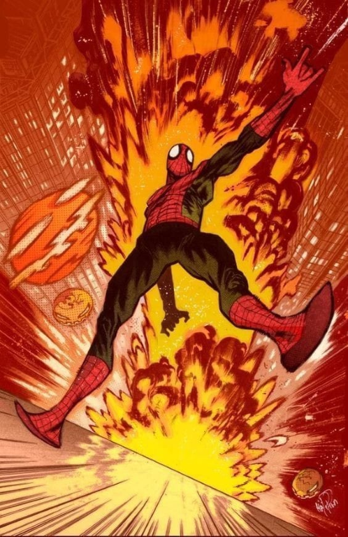 Spider Man Explosion 897 Print Poster