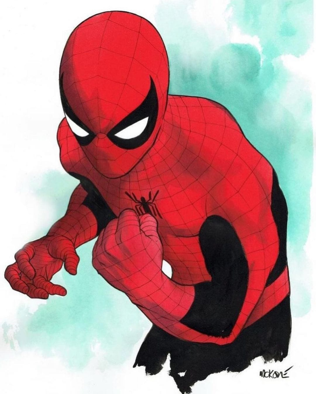 Spider Man Fighting Pose 384 Print Poster