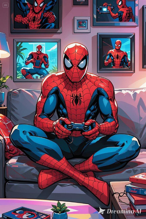 Spider Man Playing Video Games 798 Jigsaw Puzzle