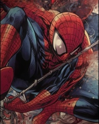 Spider Man Swinging 01 Print Poster
