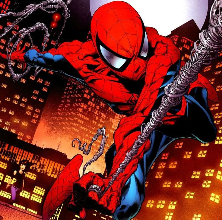 Spider Man Swinging 02 Print Poster
